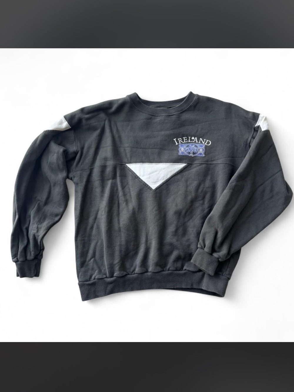 Ireland Crewneck Sweater with White Accents